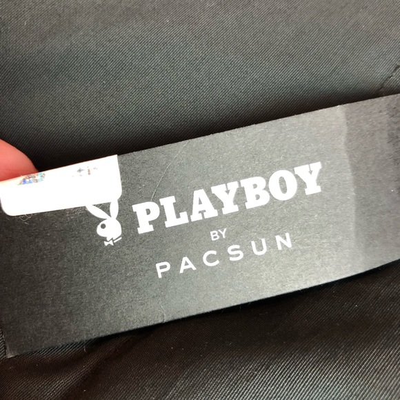 NWT Playboy by Pacsun Puffer Vest Black Oversized Sz M/L - Picture 9 of 9